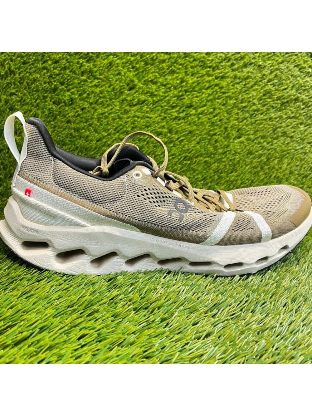 On Cloudsurfer Trail Mens Size 11.5 Green Brown Athletic Running Shoes Sneakers